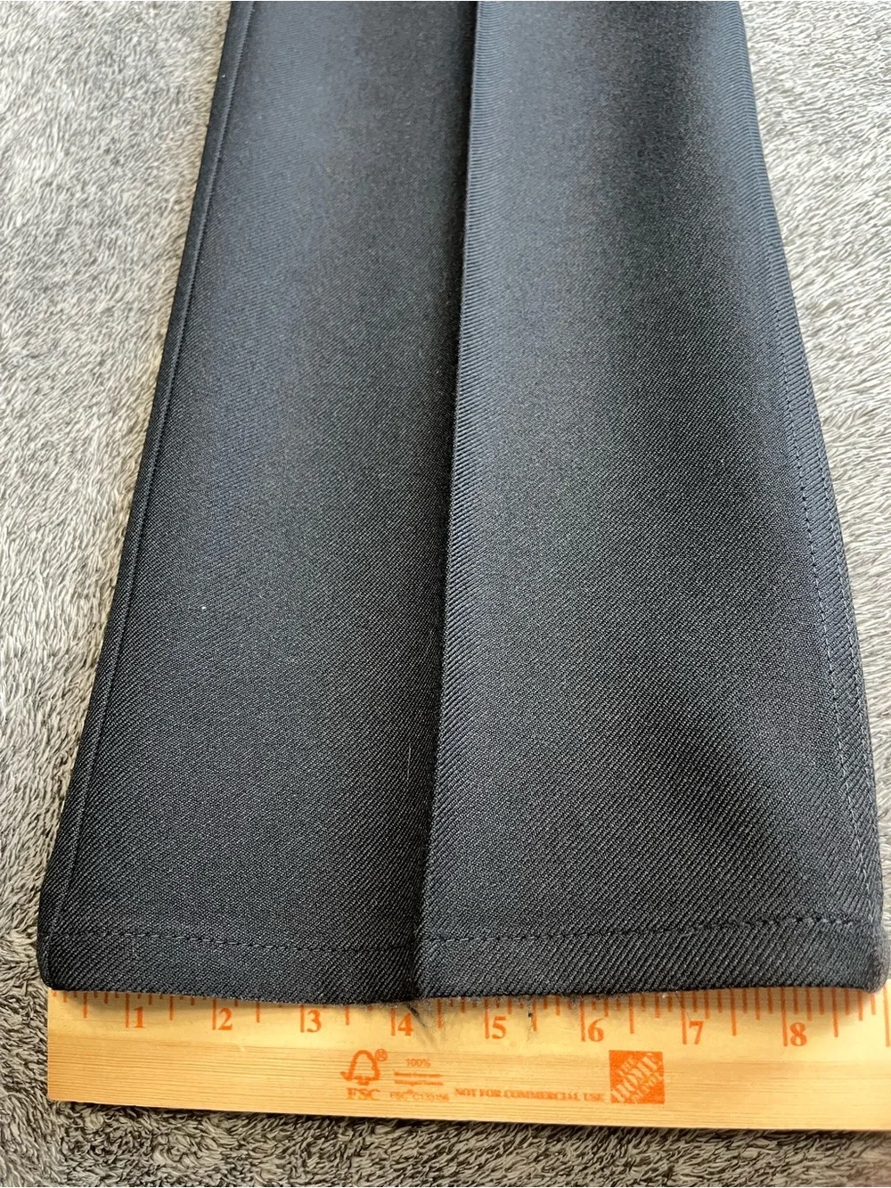 Levi's Sta-Prest Pants Mens 38x30 Black Poly Blend Straight Leg Vintage Retro